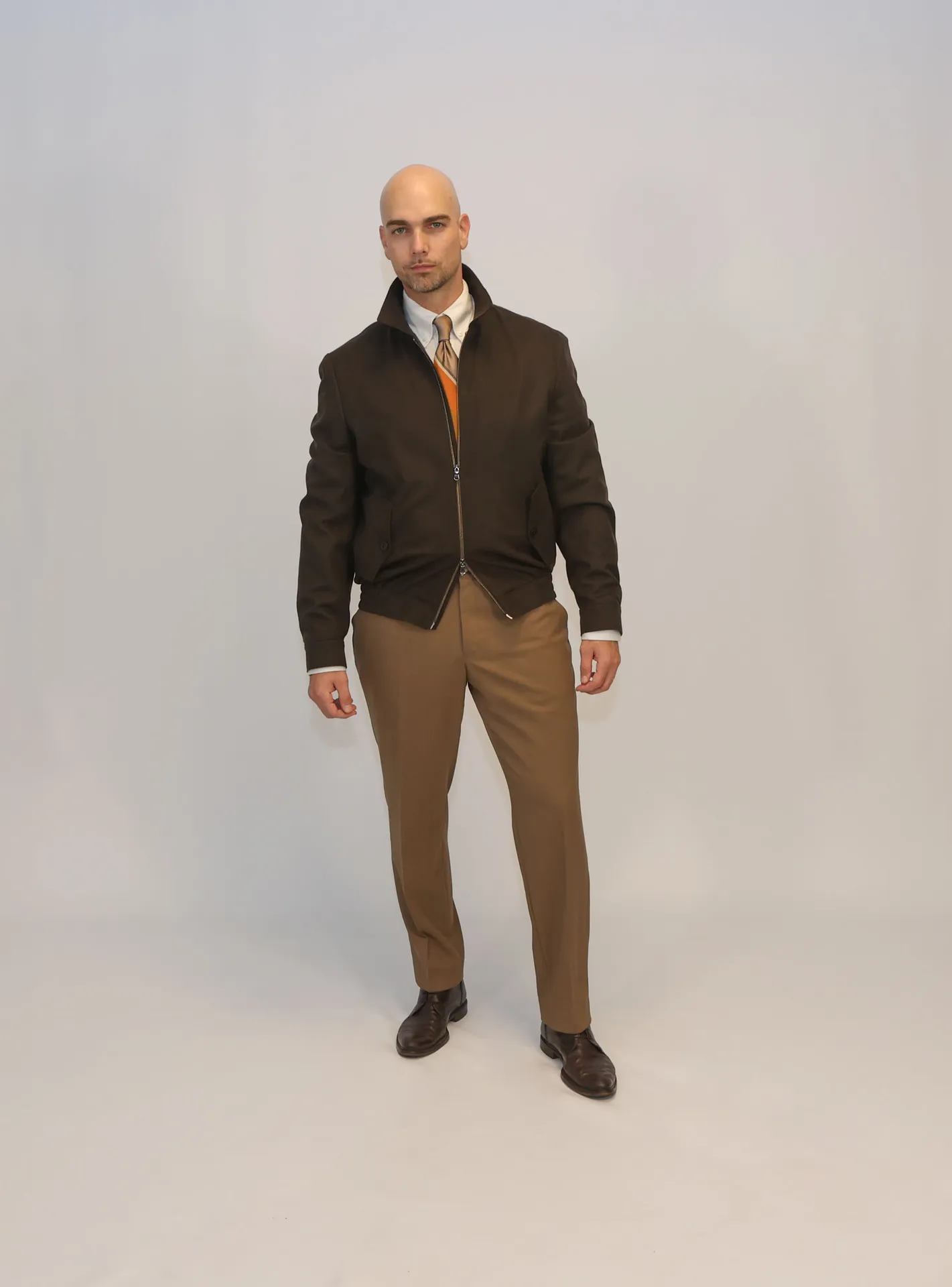 Loro Piana MTM Pantalon 150S & Bomber Jacket – Rain System Wol