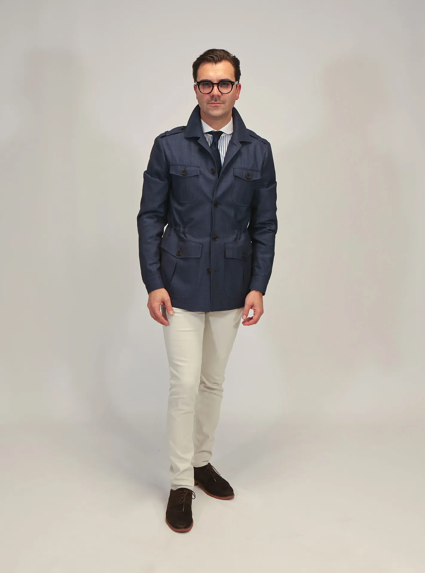 Custom Made Jeans & Loro Piana Safari Jacket – Sprezzatura Casual Chic